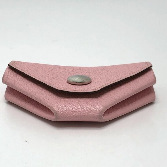 HERMES Revan Cattle Coin Compartment coin purse Chevre pink/SilverHardware - Picture 5 of 11